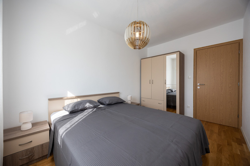 Master bedroom with double bed