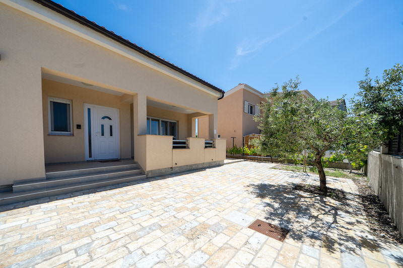 Stone barbecue with outdoor dining